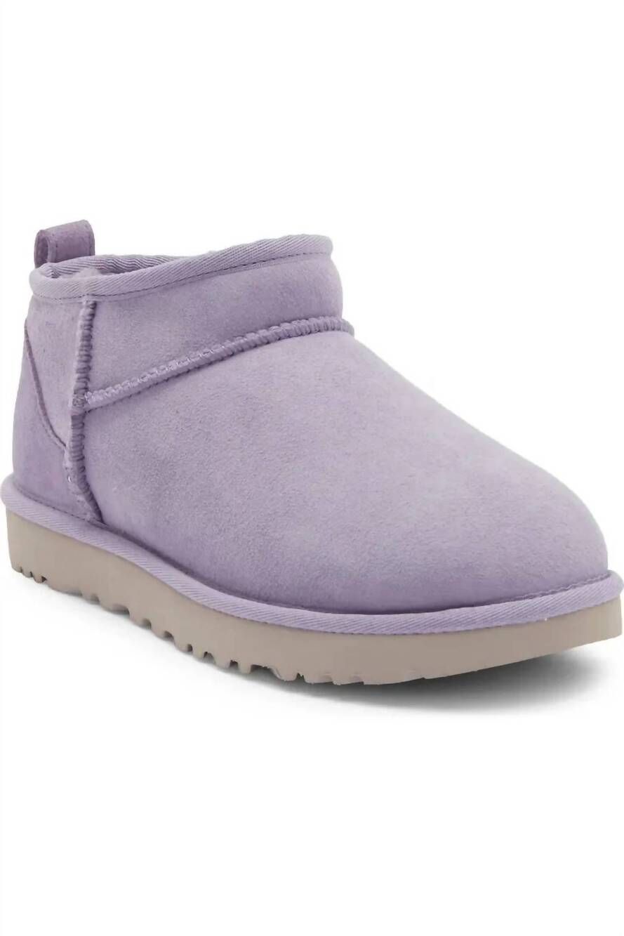 NEW UGG women's classic ultra mini boot in warm lilac